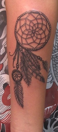 Robert Hendrickson - dream catcher tattoo